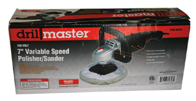 Variable Speed Polisher & Sander, DrillMaster